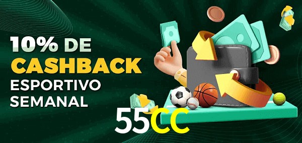 10% de bônus de cashback na 55CC