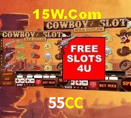 Slots com jackpots e giros grátis na 55CC